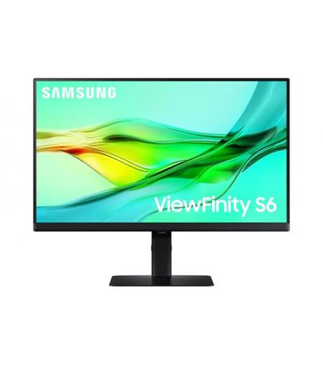 Samsung ViewFinity S6 (S60UD) 24&quot; IPS LED 2560x1440 Mega DCR 5ms 350cd HDMI DP USB-C(90W) PIVOT cierny 100Hz